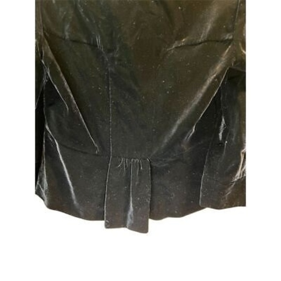 Per Se Women's Black Velvet Blazer Jacket Size 8 Formal Long Sleeve - Picture 4 of 7